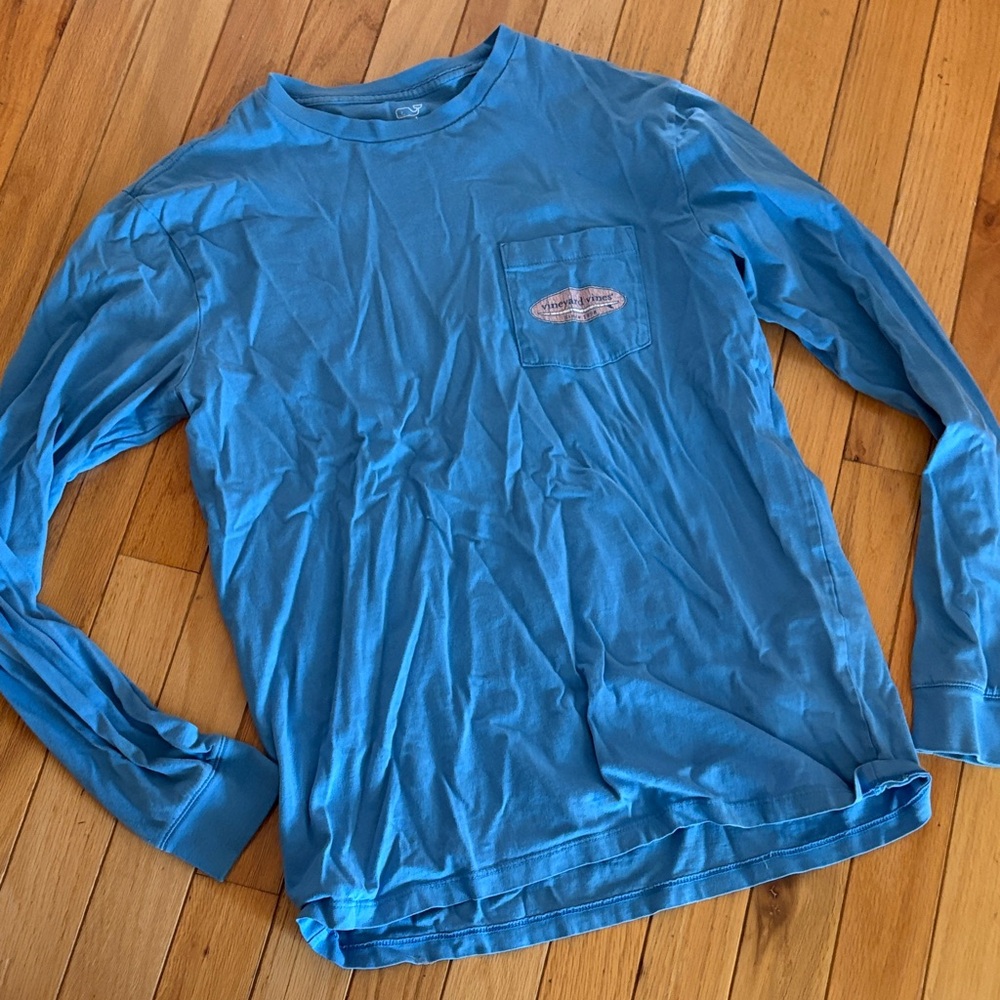 Vineyard Vines Men's Long-Sleeve Pocket Tee - Blue